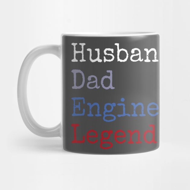 Husband dad engineer legend by Apollo Beach Tees